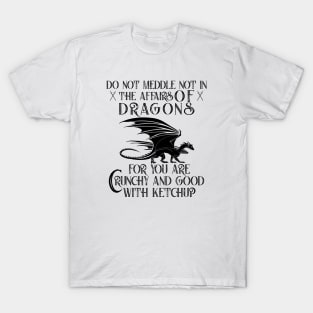 Do Not Meddle In The Affairs Of Dragons Books T-Shirt